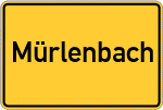 Place name sign Mürlenbach
