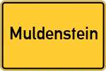 Place name sign Muldenstein