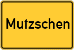 Place name sign Mutzschen
