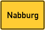 Place name sign Nabburg
