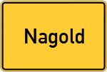 Place name sign Nagold