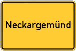 Place name sign Neckargemünd