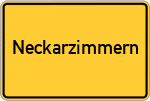 Place name sign Neckarzimmern