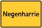 Place name sign Negenharrie