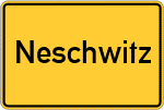 Place name sign Neschwitz