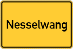Place name sign Nesselwang