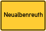 Place name sign Neualbenreuth
