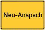 Place name sign Neu-Anspach