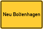 Place name sign Neu Boltenhagen