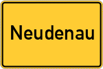 Place name sign Neudenau