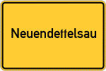 Place name sign Neuendettelsau