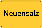 Place name sign Neuensalz
