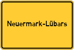 Place name sign Neuermark-Lübars