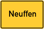 Place name sign Neuffen