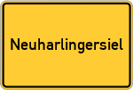 Place name sign Neuharlingersiel