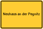 Place name sign Neuhaus an der Pegnitz