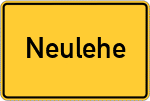 Place name sign Neulehe