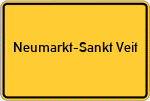 Place name sign Neumarkt-Sankt Veit
