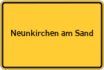 Place name sign Neunkirchen am Sand
