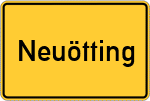 Place name sign Neuötting