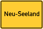 Place name sign Neu-Seeland
