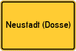 Place name sign Neustadt (Dosse)