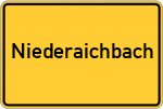 Place name sign Niederaichbach