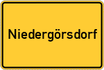 Place name sign Niedergörsdorf