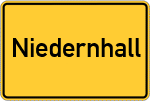 Place name sign Niedernhall