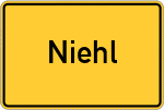 Place name sign Niehl, Eifel