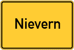 Place name sign Nievern