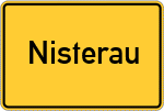 Place name sign Nisterau