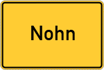 Place name sign Nohn, Eifel