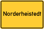 Place name sign Norderheistedt