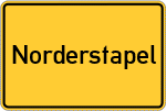 Place name sign Norderstapel