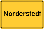 Place name sign Norderstedt
