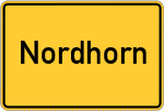 Place name sign Nordhorn
