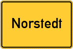 Place name sign Norstedt