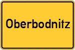 Place name sign Oberbodnitz