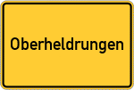 Place name sign Oberheldrungen