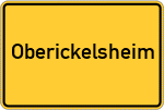 Place name sign Oberickelsheim