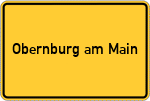 Place name sign Obernburg am Main