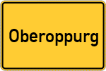 Place name sign Oberoppurg