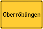 Place name sign Oberröblingen