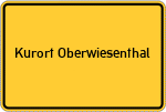 Place name sign Kurort Oberwiesenthal