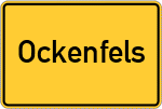 Place name sign Ockenfels