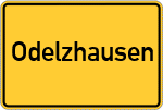 Place name sign Odelzhausen