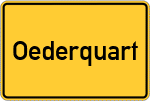 Place name sign Oederquart
