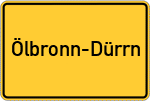 Place name sign Ölbronn-Dürrn