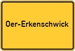 Place name sign Oer-Erkenschwick